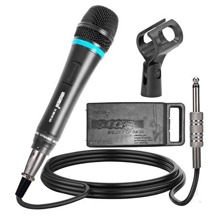 5 Core 5 Core Handheld Microphone For Singing - Dynamic Neodymium Cardioid Unidirectional Vocal Metal Mic ND-26X